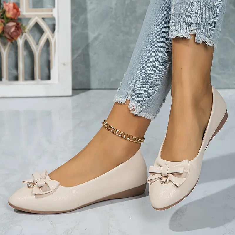 Sellie - Bequeme, elegante Slip-On Loafers mit Schleife (Letzter Tag Rabatt)