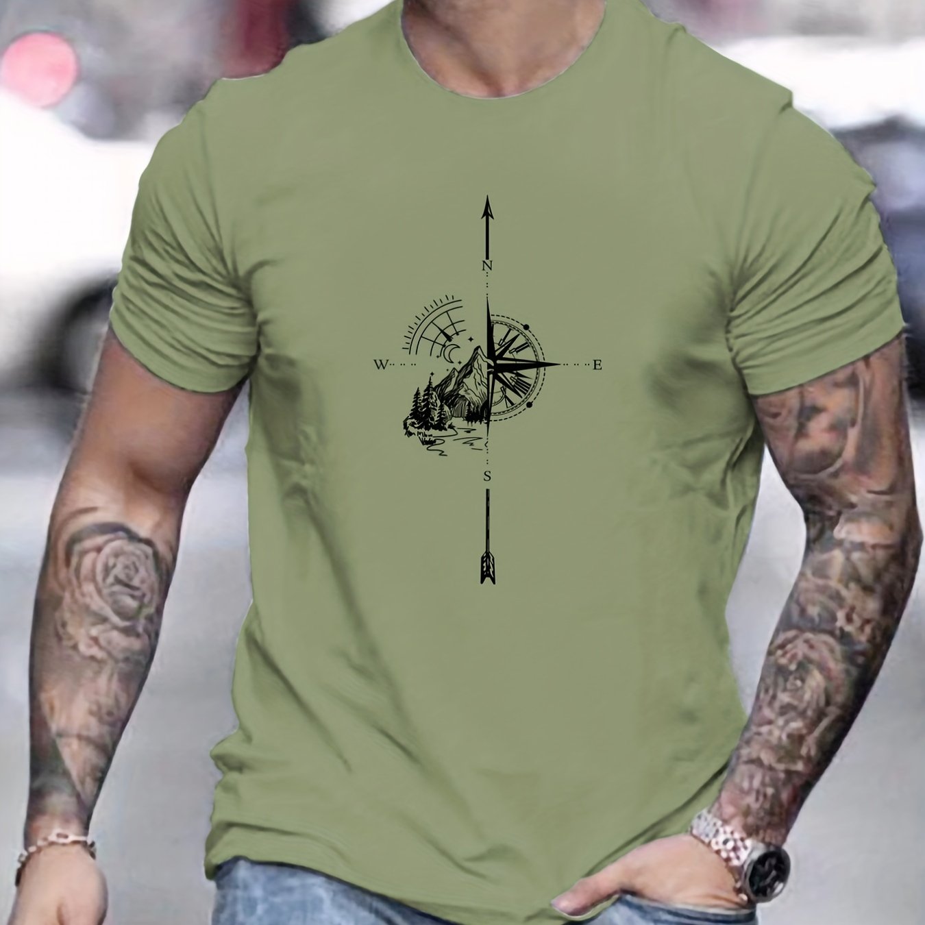 Stephen - Bequemes Herren-T-Shirt bedruckt