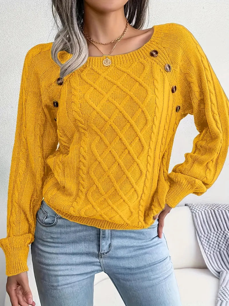 Acrylic Knit Comfort Pullover