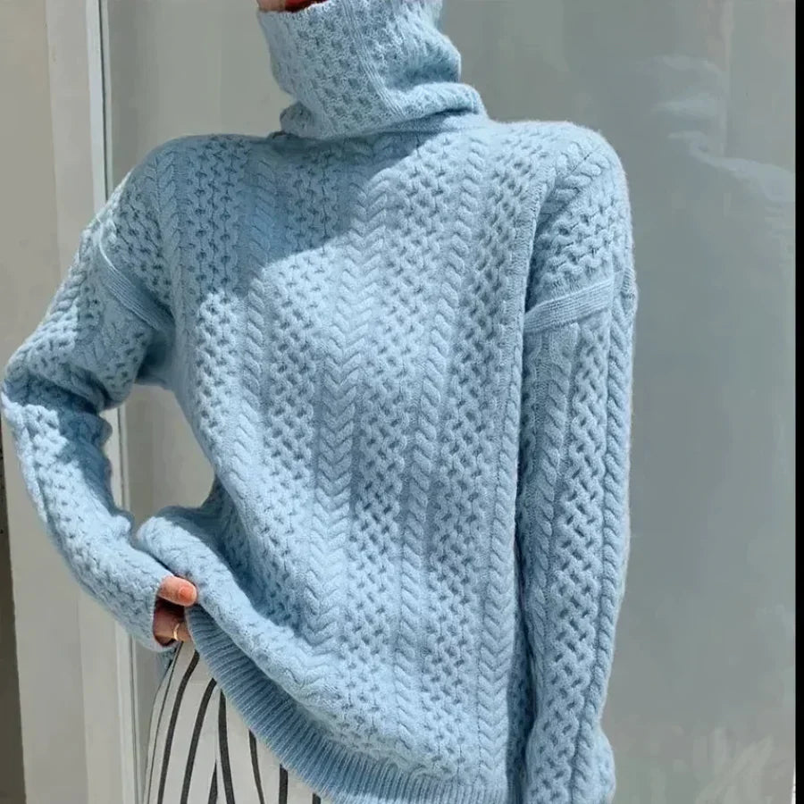 Selin - damen-rollkragenpullover aus kaschmir