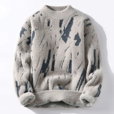 Gemütlicher Designer-Strickpullover für Männer