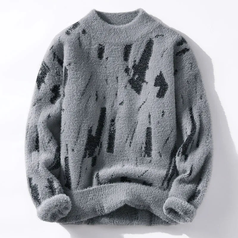 Gemütlicher Designer-Strickpullover für Männer