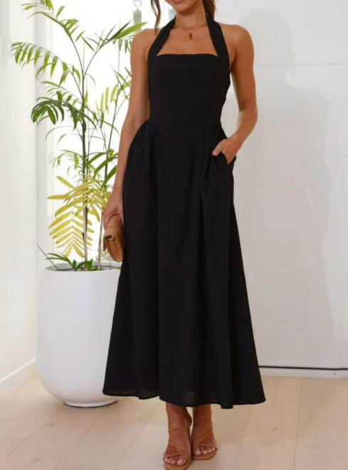 Mocarra | MIDI-Sommerkleid mit Neckholder