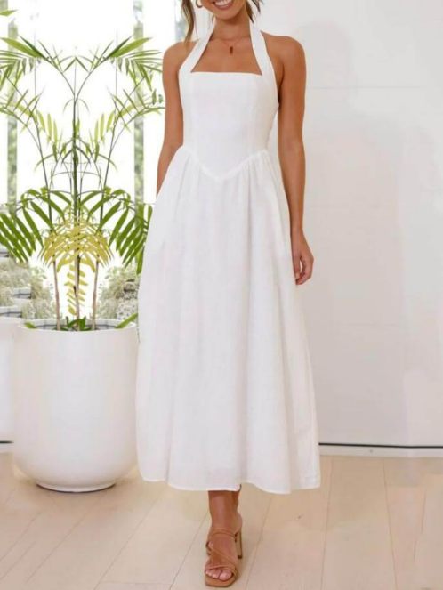 Mocarra | MIDI-Sommerkleid mit Neckholder