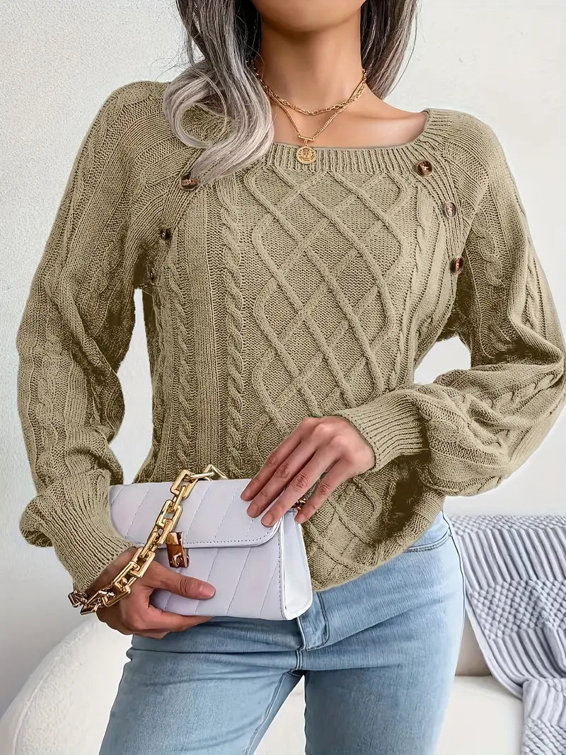 Acrylic Knit Comfort Pullover