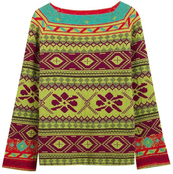 Luciana - Einzigartiger Print-Pullover